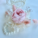 Load image into Gallery viewer, Blushing Garden Rose - Preserved Flower Wrist Corsage