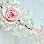 Load image into Gallery viewer, Cloud Blush – Preserved Floral Bridal Hairpiece Set (2-Piece)