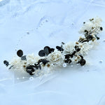 Load image into Gallery viewer, Ethereal Ivory – Preserved Floral Bridal Hairpiece Set (5-Piece)