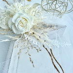 Load image into Gallery viewer, Boho Ivory – Preserved Flower Wrist Corsage