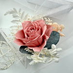 Load image into Gallery viewer, Coral Blush - Preserved Flower Boutonniere