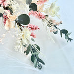 Load image into Gallery viewer, Coral Blush – Preserved Floral Bridal Hairpiece Set (2-Piece)