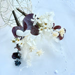 Load image into Gallery viewer, Blush Eternal – Dusty Rose & Blush Pink Preserved Floral Bridal Hairpiece Set (5-Piece)