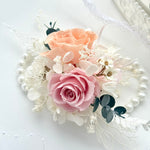 Load image into Gallery viewer, Coral Blush - Preserved Flower Wrist Corsage