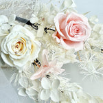 Load image into Gallery viewer, Cloud Blush – Preserved Floral Bridal Hairpiece Set (2-Piece)