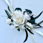 Load image into Gallery viewer, Ethereal Ivory - Preserved Flower Wrist Corsage