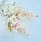Load image into Gallery viewer, Blushing Garden Rose – Preserved Floral Bridal Hairpiece Set (2-Piece)