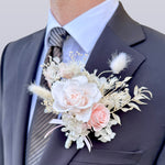 Load image into Gallery viewer, Cloud Blush - Preserved Flower Boutonniere