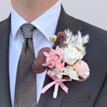 Load image into Gallery viewer, Blush Eternal Rose - Preserved Flower Boutonniere