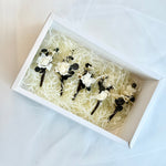 Load image into Gallery viewer, Ethereal Ivory – Preserved Floral Bridal Hairpiece Set (5-Piece)