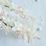 Load image into Gallery viewer, Cloud Blush –  Preserved Floral Bridal Hairpiece Set (2-Piece)