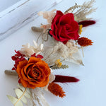 Load image into Gallery viewer, Bohemian Flame - Preserved Flower Boutonniere