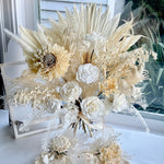 Load image into Gallery viewer, Preserved ivory bridal bouquet styled for a minimal boho wedding