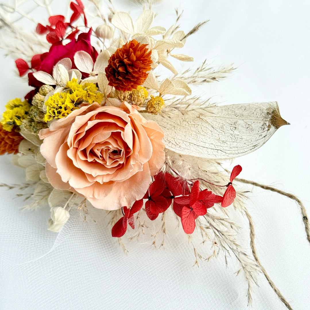 Bohemian Flame - Preserved Flower Wrist Corsage