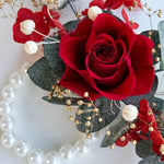 Load image into Gallery viewer, Velvet Flame - Preserved Flower Wrist Corsage