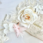 Load image into Gallery viewer, Cloud Blush –  Preserved Floral Bridal Hairpiece Set (2-Piece)