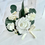 Load image into Gallery viewer, Ethereal Ivory - Preserved Flower Boutonniere