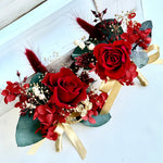 Load image into Gallery viewer, Velvet Flame - Preserved Flower Boutonnière