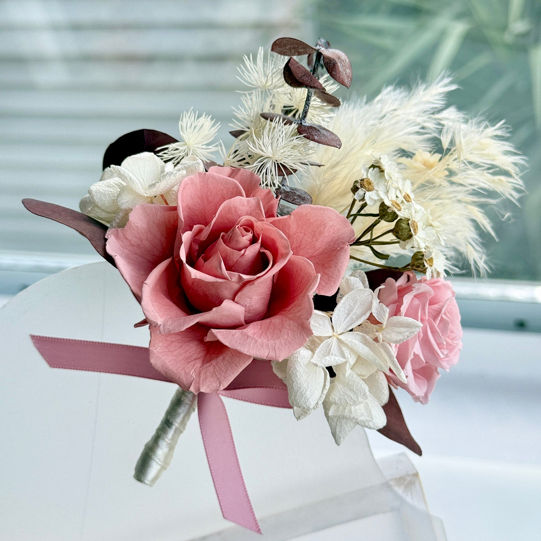 Blush Eternal Rose - Preserved Flower Boutonniere
