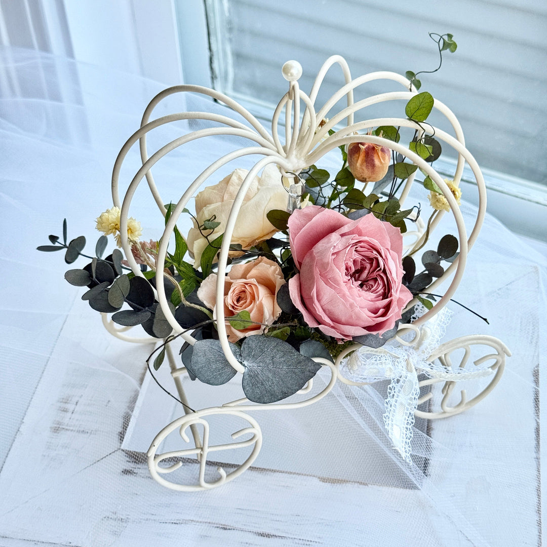 Fairytale Bloom Carriage Collection – Preserved Flower Gift – Wedding Keepsake