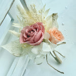 Load image into Gallery viewer, Sunset Garden – Preserved Flower Boutonniere for Groom &amp; Groomsmen