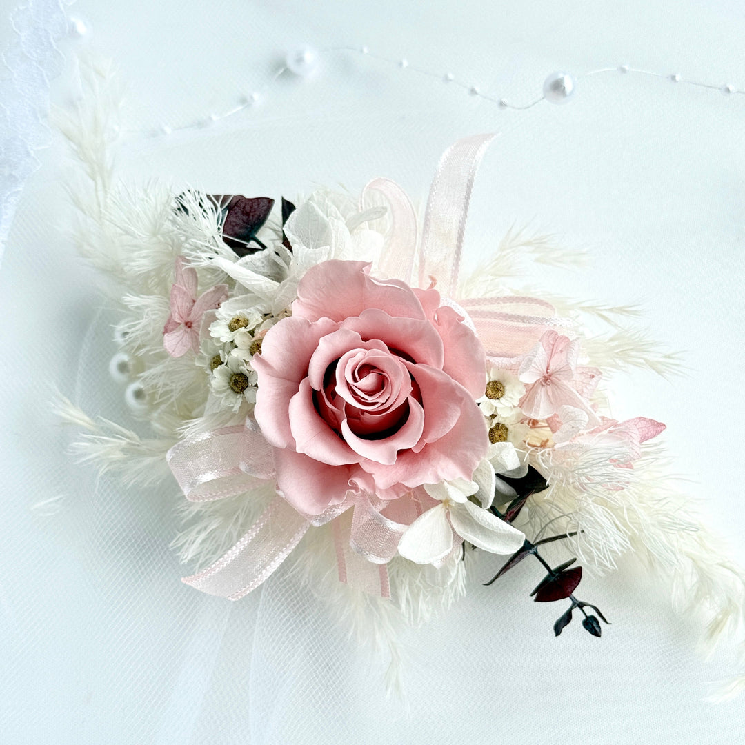 Blush Eternal Rose - Preserved Flower Wrist Corsage