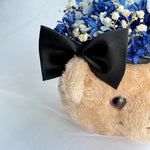 Load image into Gallery viewer, Teddy Bloom Duo – Preserved Flower Plush Arrangement