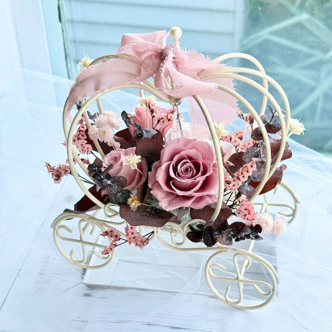 Fairytale Bloom Carriage Collection – Preserved Flower Gift – Wedding Keepsake