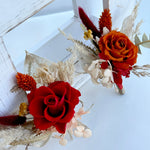 Load image into Gallery viewer, Bohemian Flame - Preserved Flower Boutonniere