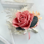 Load image into Gallery viewer, Coral Blush - Preserved Flower Boutonniere