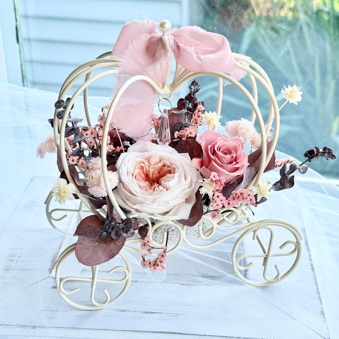 Fairytale Bloom Carriage Collection – Preserved Flower Gift – Wedding Keepsake
