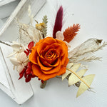 Load image into Gallery viewer, Bohemian Flame - Preserved Flower Boutonniere