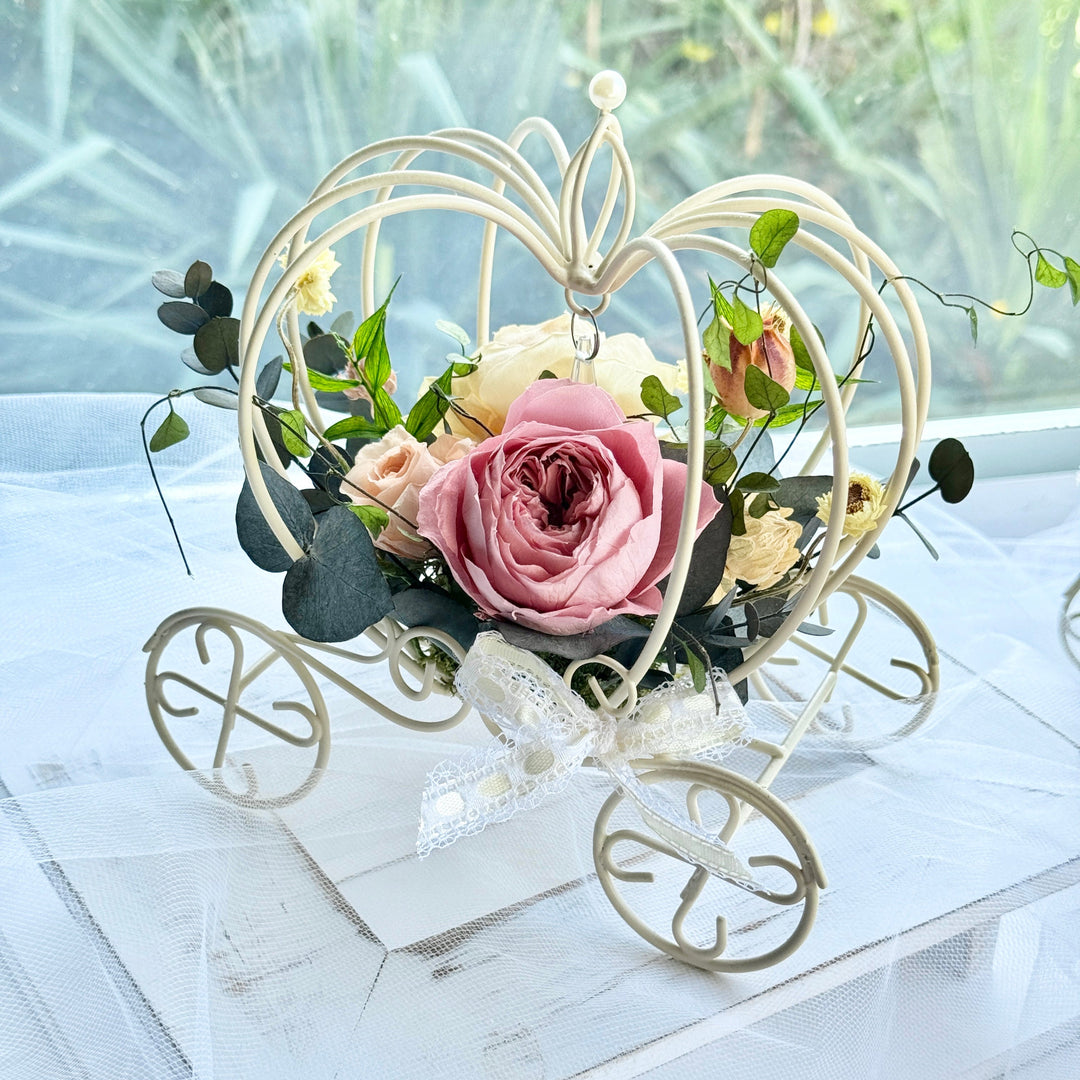 Fairytale Bloom Carriage Collection – Preserved Flower Gift – Wedding Keepsake