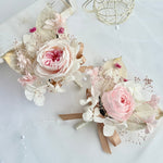 Load image into Gallery viewer, Blushing Garden Rose - Preserved Flower Boutonniere