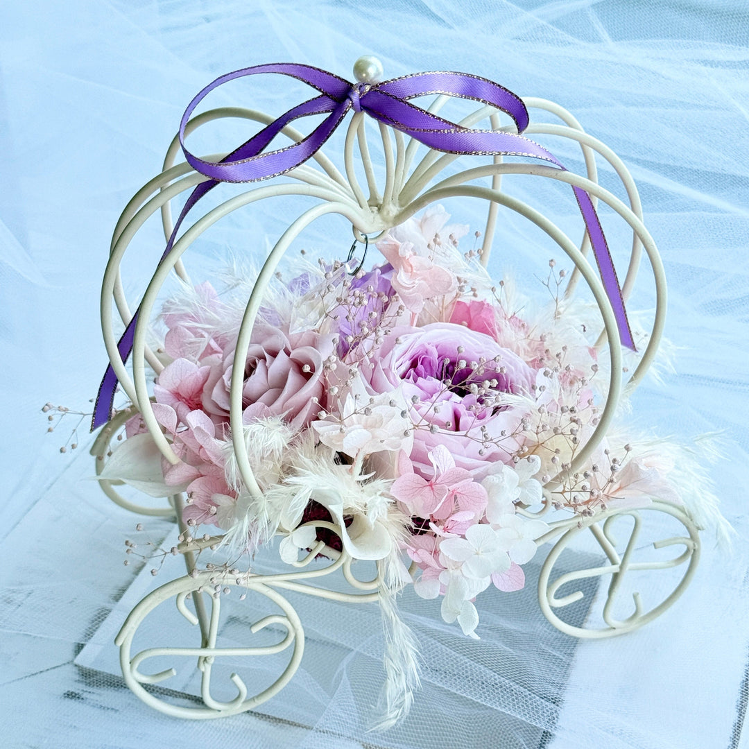 Fairytale Bloom Carriage Collection – Preserved Flower Gift – Wedding Keepsake