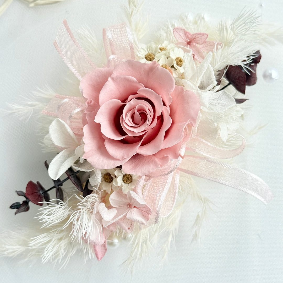 Blush Eternal Rose - Preserved Flower Wrist Corsage