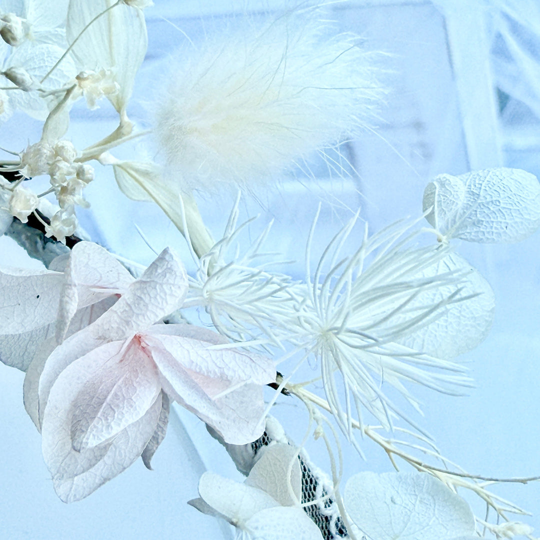 Cloud Blush – Preserved Floral Bridal Flower Crown