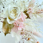 Load image into Gallery viewer, Blushing Garden Rose – Preserved Floral Bridal Hairpiece Set (2-Piece)