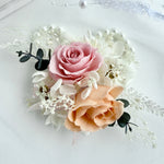 Load image into Gallery viewer, Coral Blush - Preserved Flower Wrist Corsage