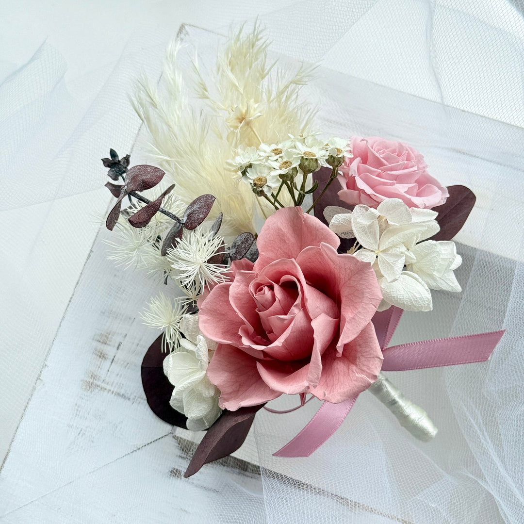 Blush Eternal Rose - Preserved Flower Boutonniere