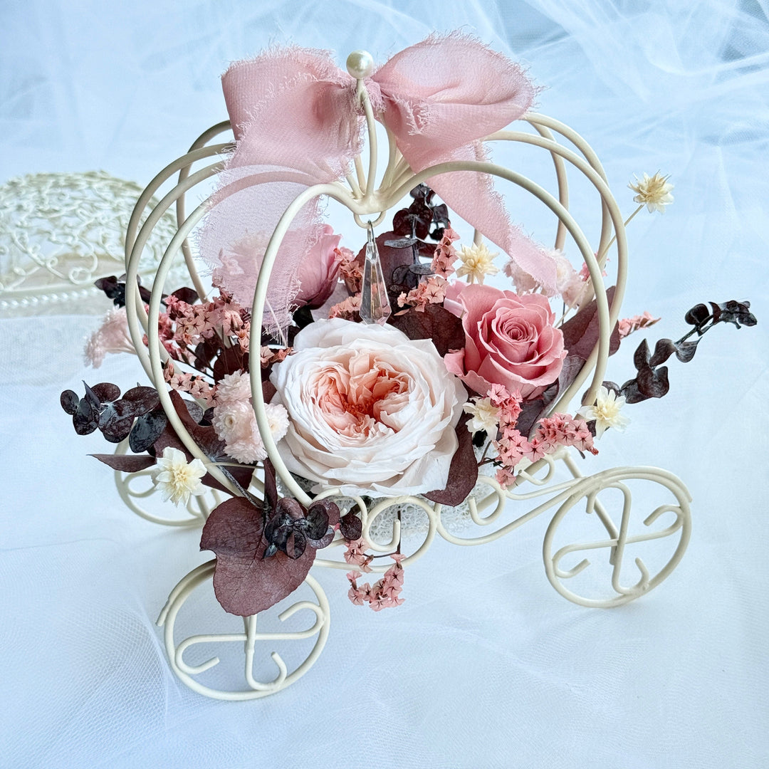 Fairytale Bloom Carriage Collection – Preserved Flower Gift – Wedding Keepsake