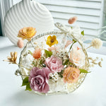 Load image into Gallery viewer, Whimsy Pastel Basket – Preserved Flower Gift