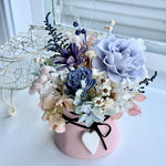 Load image into Gallery viewer, Heart &amp; Bloom Preserved Flower Vase – Pastel Color Series