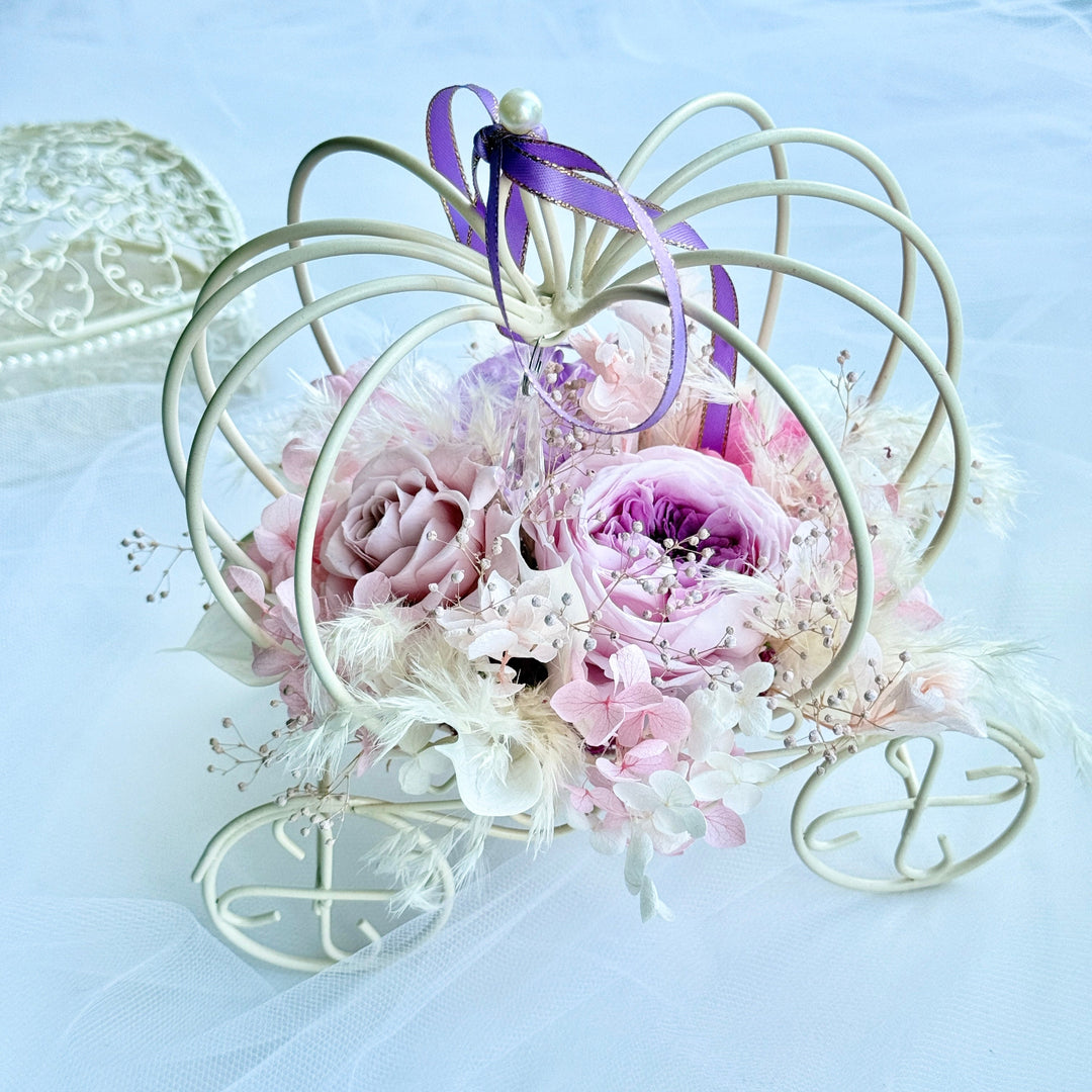 Fairytale Bloom Carriage Collection – Preserved Flower Gift – Wedding Keepsake
