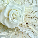 Load image into Gallery viewer, Boho Ivory – Preserved Flower Wrist Corsage