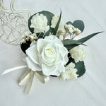 Load image into Gallery viewer, Ethereal Ivory - Preserved Flower Boutonniere