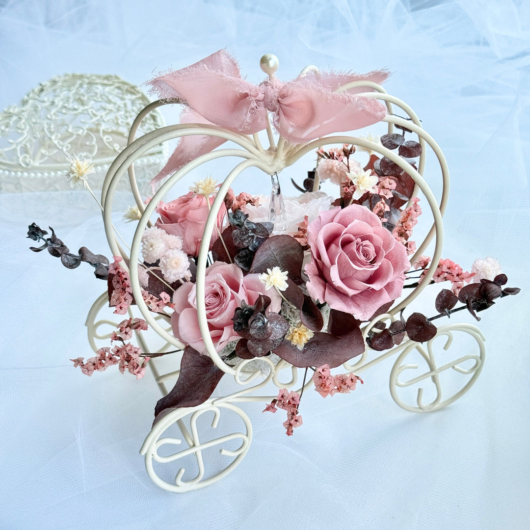 Fairytale Bloom Carriage Collection – Preserved Flower Gift – Wedding Keepsake
