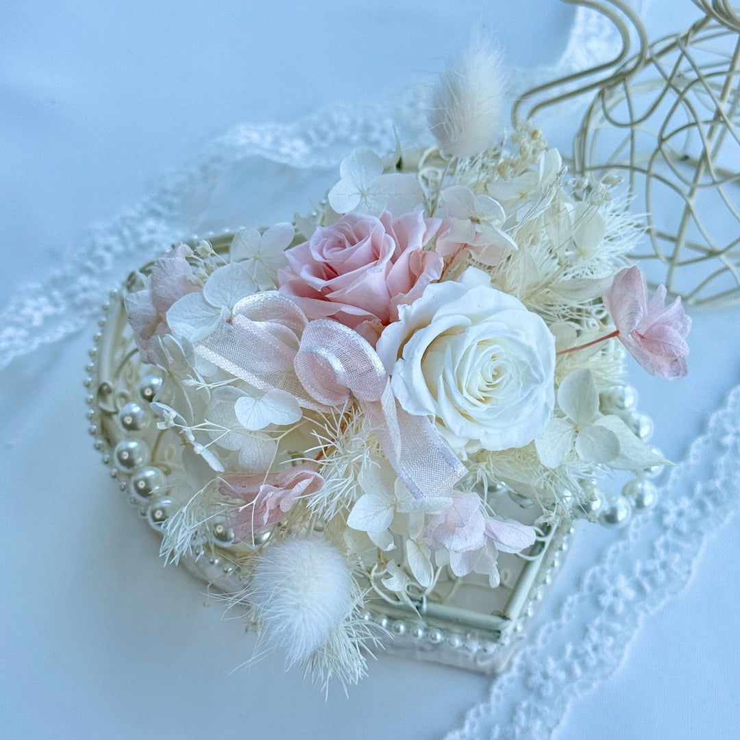 Cloud Blush - Preserved Flower Wrist Corsage