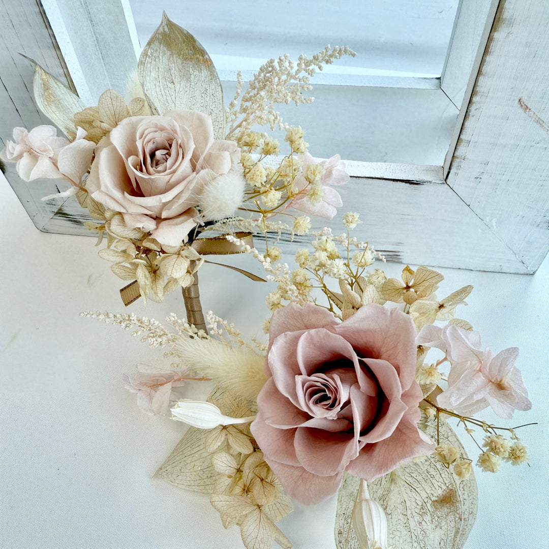 Rose Dust - Preserved Flower Boutonniere