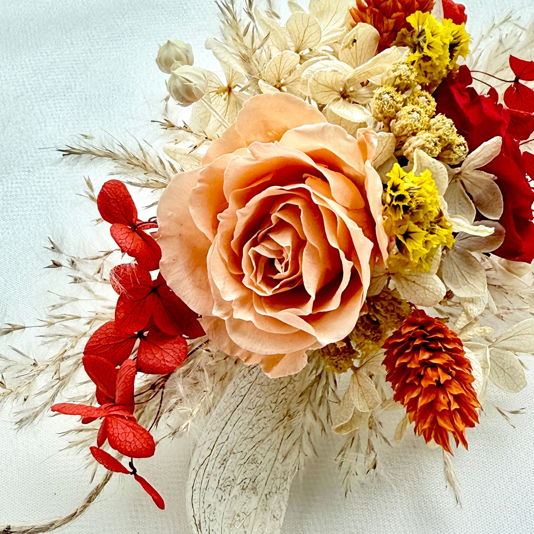 Bohemian Flame - Preserved Flower Wrist Corsage